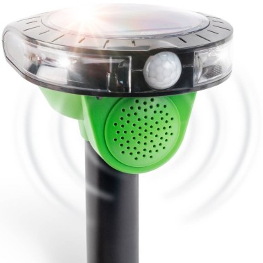 Repellente Solare per Uccelli – Suono e Flash LED | Protezione Efficace
